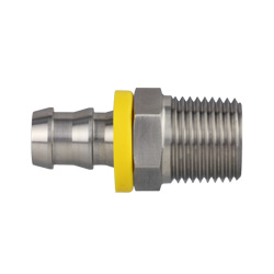 Male Push Lock Hose Barb Stainless Steel Fitting Ss